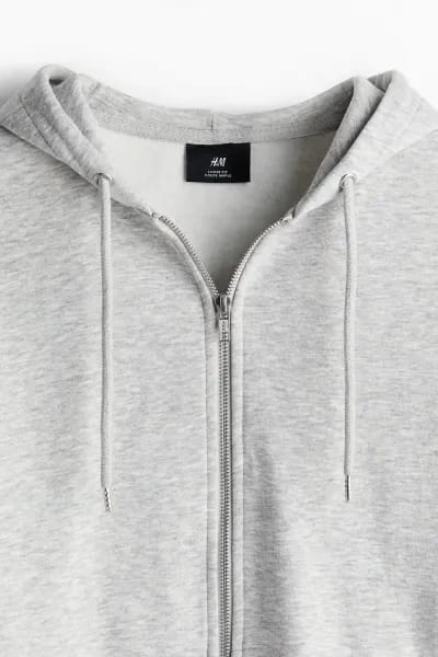 Oversized fit zip hoodie